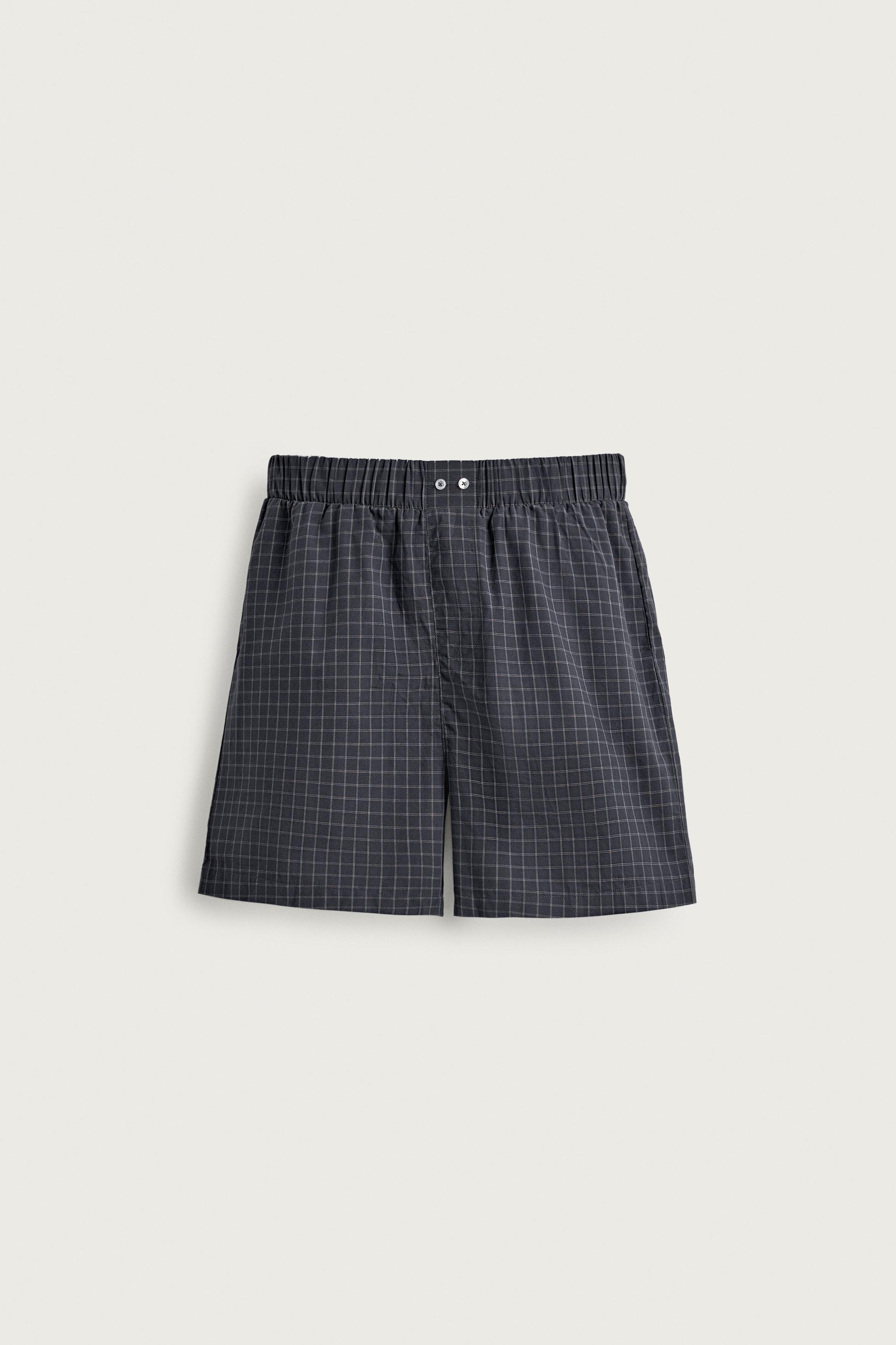 ENSEMBLE PYJAMA BERMUDA À CARREAUX